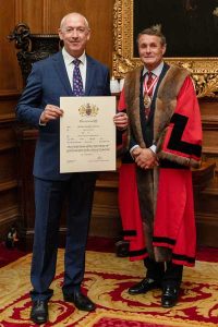 Julian Cousins has been admitted to the Freedom of the Worshipful Company of Goldsmiths